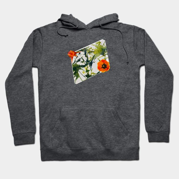 Spring Musings - Orange tulips Hoodie by Musings Home Decor